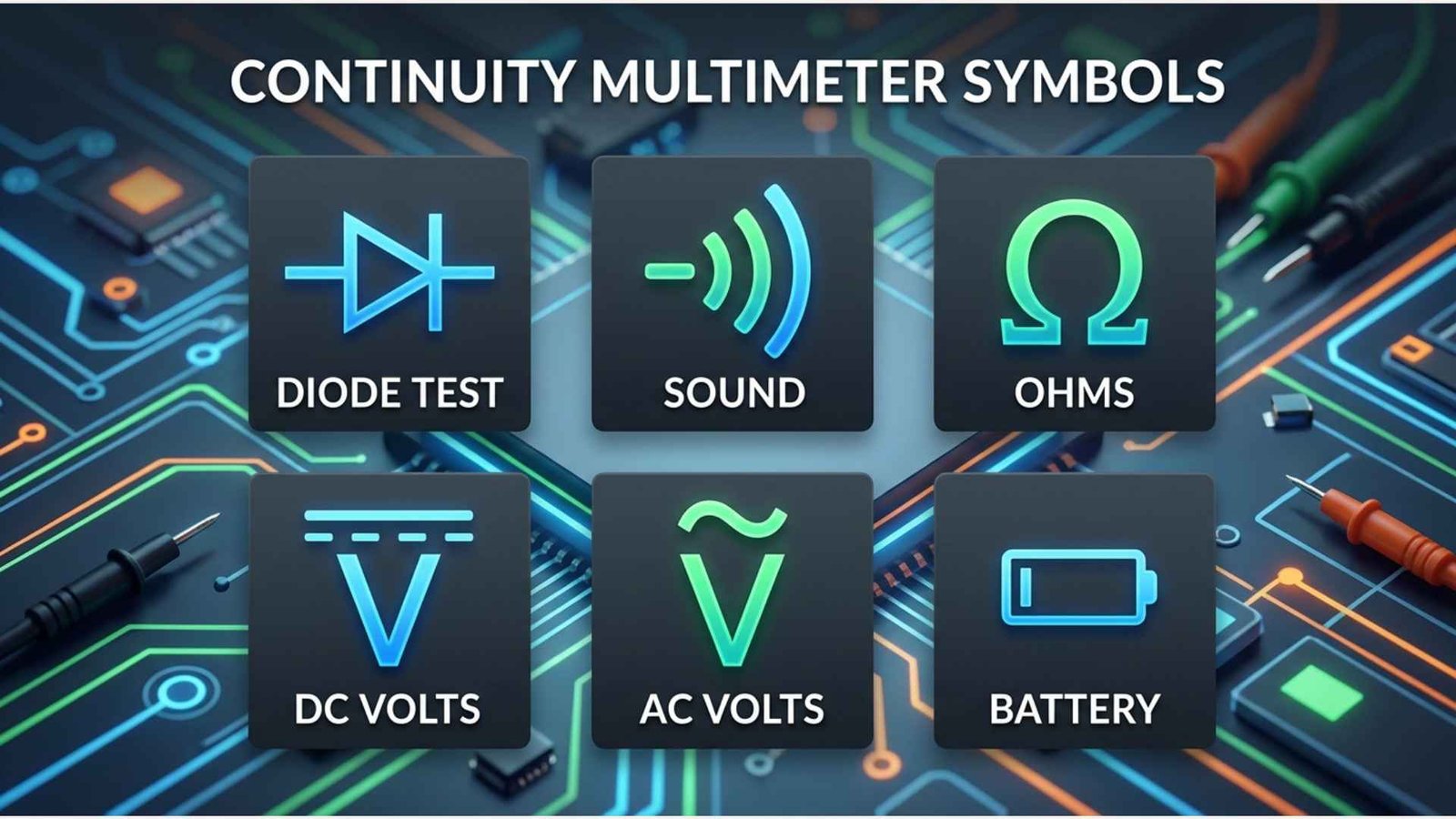 continuity multimeter symbols