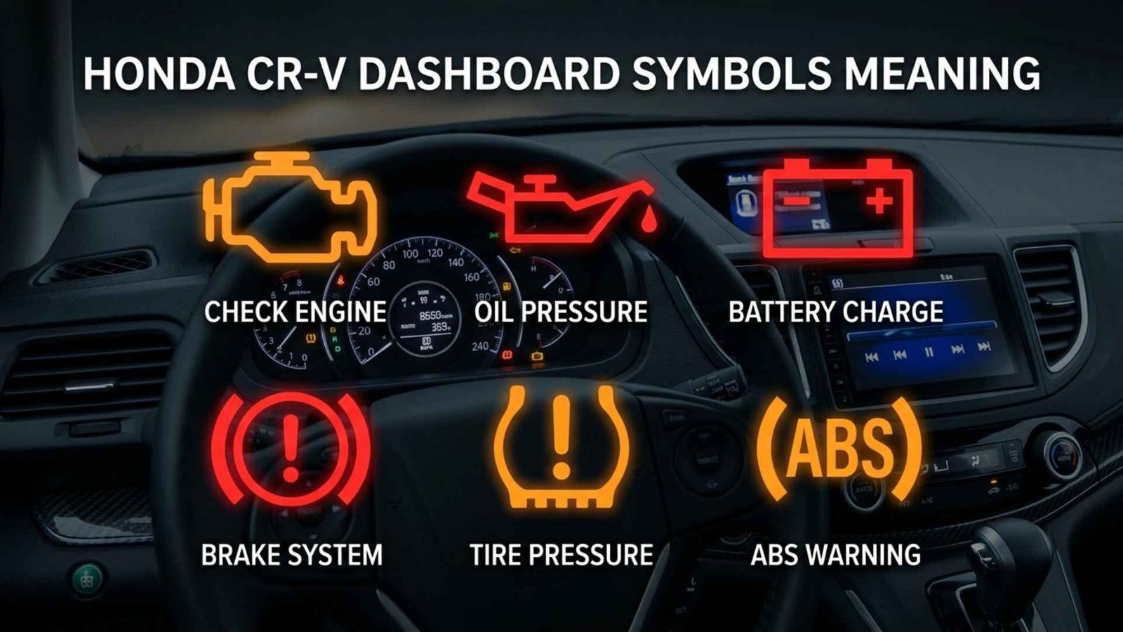 honda cr-v dashboard symbols meaning