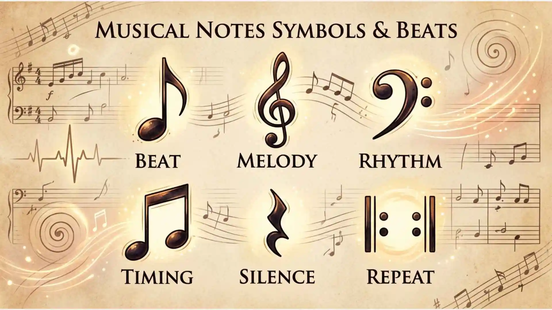 musical notes symbols and beats