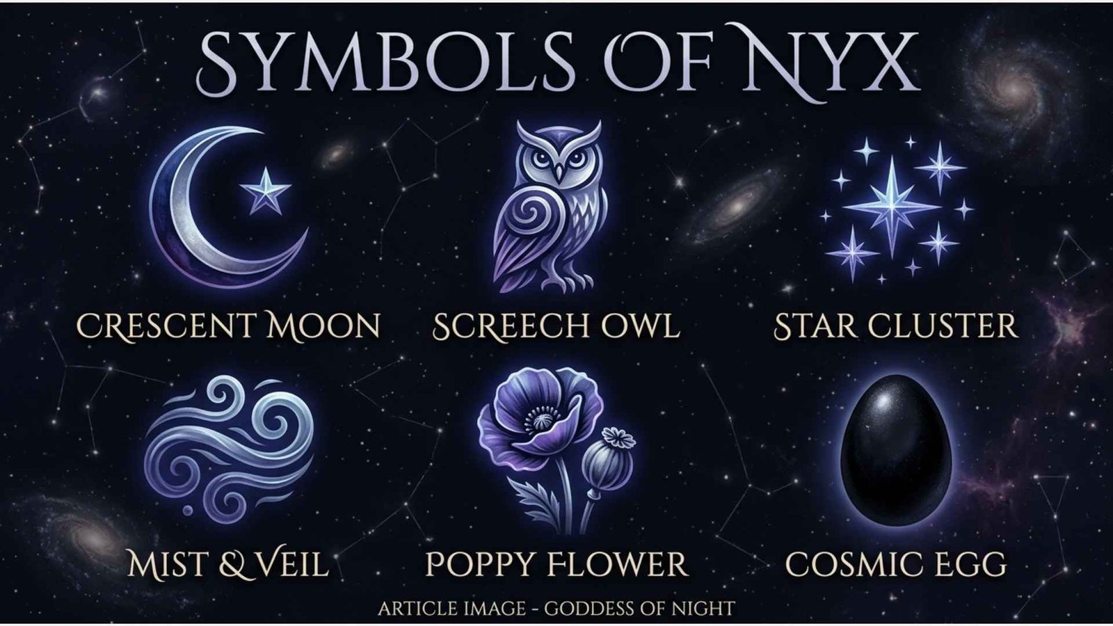 nyx goddess symbols
