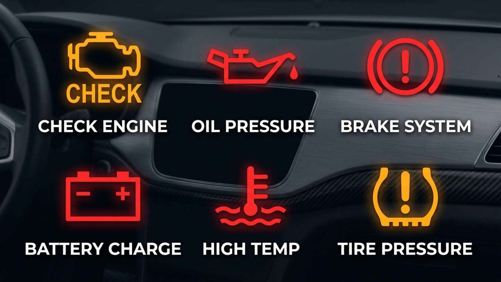 symbols on dashboard