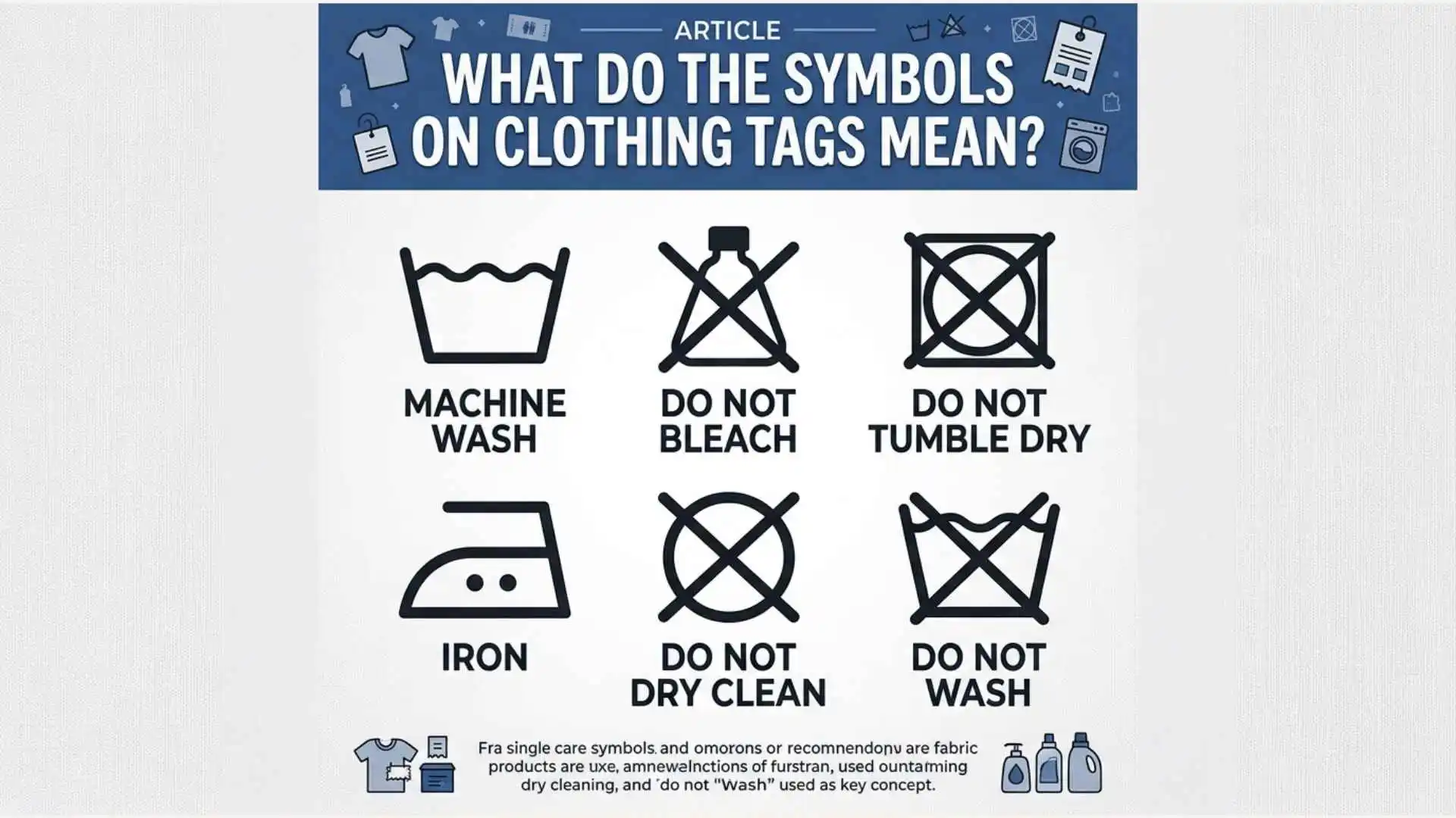 what do the symbols on clothing tags mean